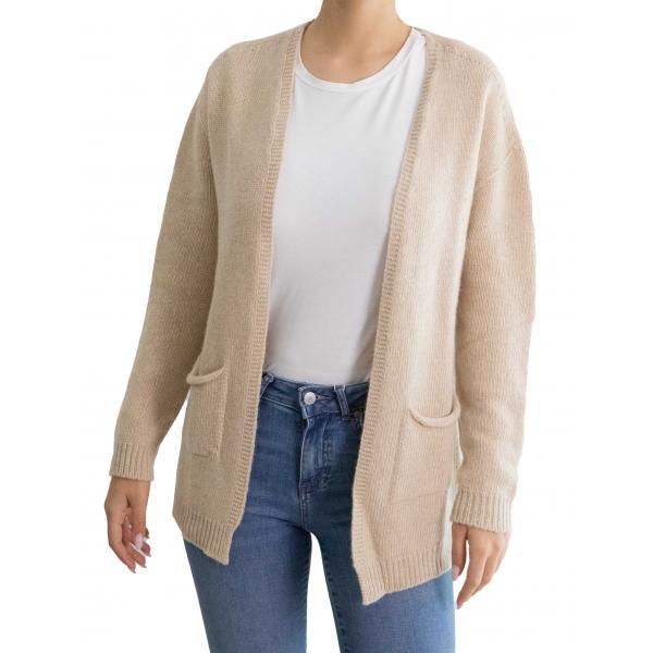 Cardigan lungo aperto